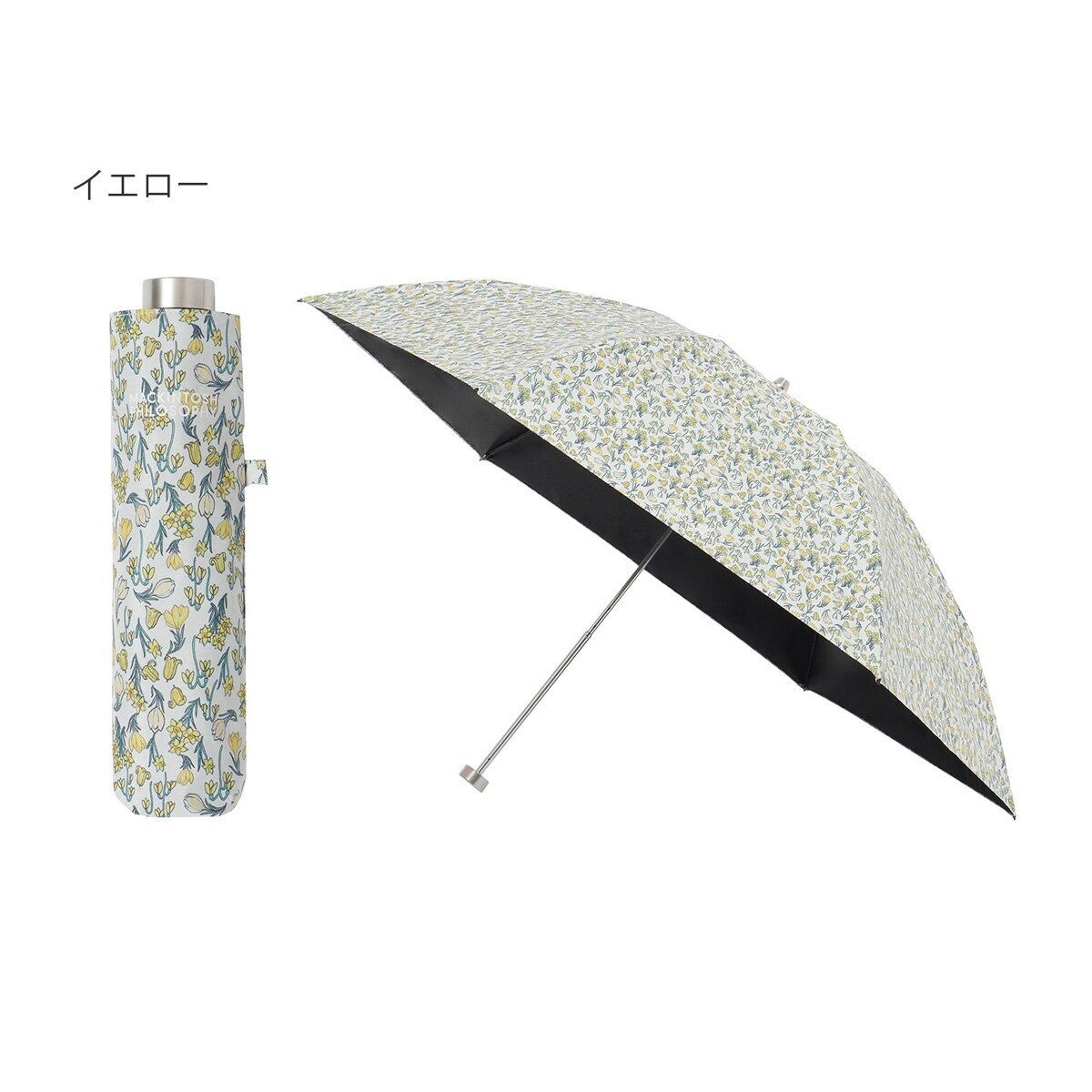 【晴雨兼用】MACKINTOSH PHILOSOPHY 折りたたみ傘 花柄 MACKINTOSH LONDON（マッキントッシュ ロンドン）】花柄プリント