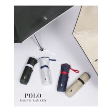 ポロ ラルフ ローレン(POLO RALPH LAUREN)の【WEB限定】晴雨兼用折りたたみ日傘 ポロポニー 刺繍 エンブ刺繍 遮光 遮熱 UV 軽量