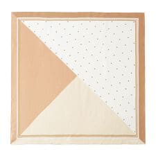 マッキントッシュ フィロソフィー(MACKINTOSH PHILOSOPHY)の【日本製】シルクスカーフ 68×68cm ツイル ドット 水玉 カラーブロック ロゴ UV