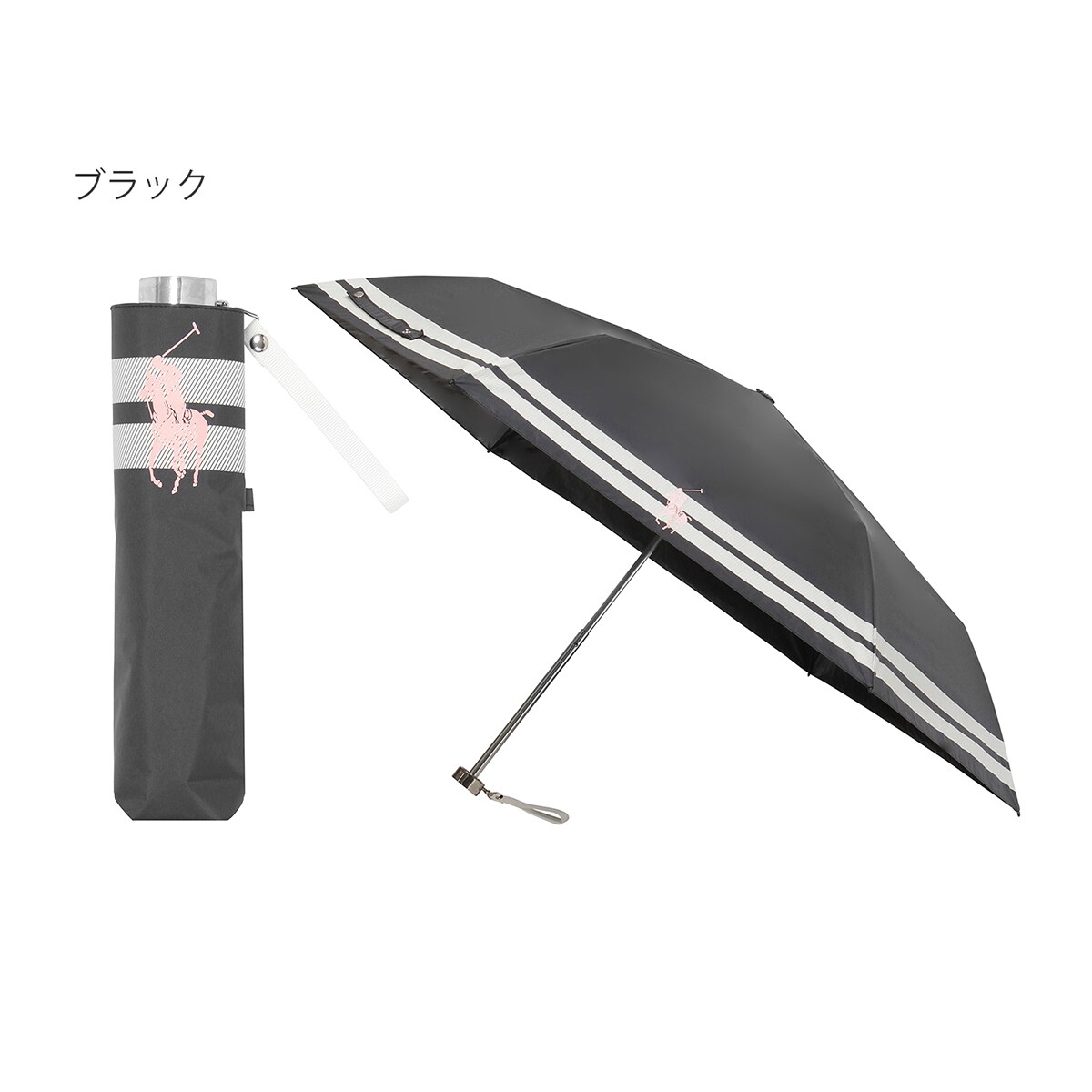 晴雨兼用折りたたみ日傘 ドット グログラン 遮光 遮熱 UV 軽量