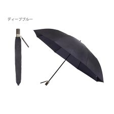 ランバン オン ブルー(LANVIN en Bleu)の雨傘 折りたたみ傘 無地 ロゴ ワンポイント 65cm