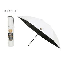 ポロ ラルフ ローレン(POLO RALPH LAUREN)の晴雨兼用折りたたみ日傘 ポロベア ワンポイント 無地 遮光率100％ 遮熱 UV 軽量 ユニセックス