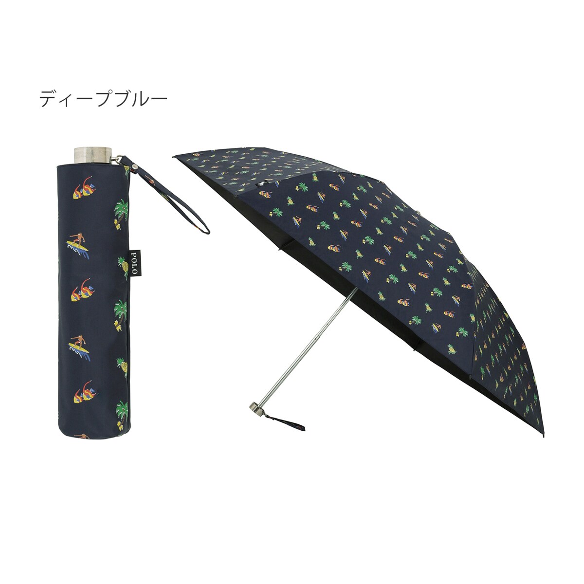 マッキントッシュフィロソフィー 折りたたみ傘 傘 晴雨兼用 犬 晴雨兼用折りたたみ日傘 コーギー 犬柄 ロゴ ワンポイント 1級