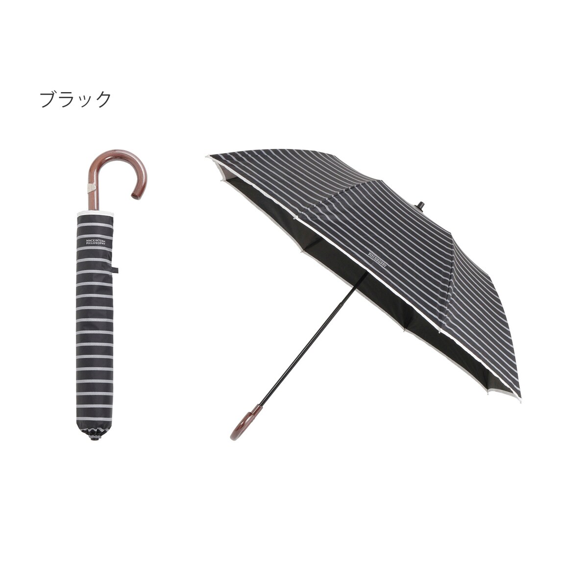 ★新品★マッキントッシュフィロソフィー　晴雨兼用　日傘　楽折　1級遮光　コーギー 晴雨兼用折りたたみ日傘 コーギー 犬柄 ロゴ ワンポイント 1級
