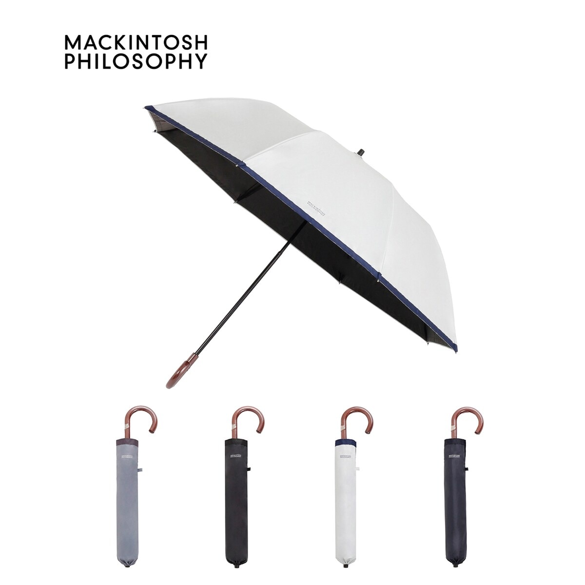 新品★マッキントッシュ 傘 日傘 晴雨兼用 ドットゴースト 新品☆マッキントッシュ 傘 日傘 晴雨兼用 ドットゴースト