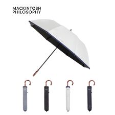 マッキントッシュ フィロソフィー(MACKINTOSH PHILOSOPHY)の晴雨兼用折りたたみ日傘 グログラン バイカラー ロゴ 無地 遮光 遮熱 UV 軽量 ユニセックス