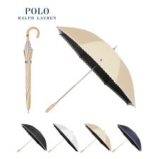 ポロ ラルフ ローレン(POLO RALPH LAUREN)の【WEB限定】晴雨兼用日傘 長傘 ポロポニー 刺繍 エンブ刺繍 遮光 遮熱 UV 軽量
