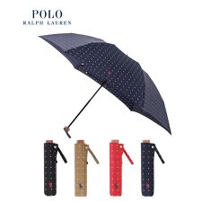 ポロ ラルフ ローレン(POLO RALPH LAUREN)の雨傘 折りたたみ傘 ドット ポロポニー ロゴ ワンポイント 水玉