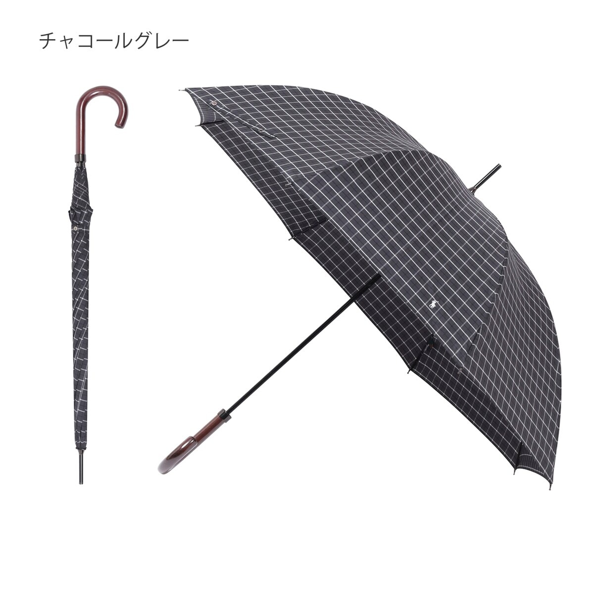 【未使用】ラルフローレン 長傘 雨傘 ボーダー ストライプ ホワイト×ピンク 未使用】ラルフローレン 長傘 雨傘 ボーダー ストライプ