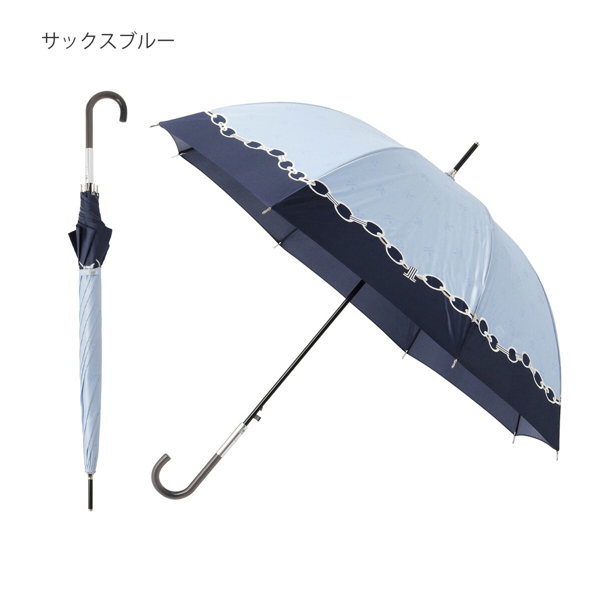 雨傘 折りたたみ傘 サテン リボン バイカラー パイピング UV