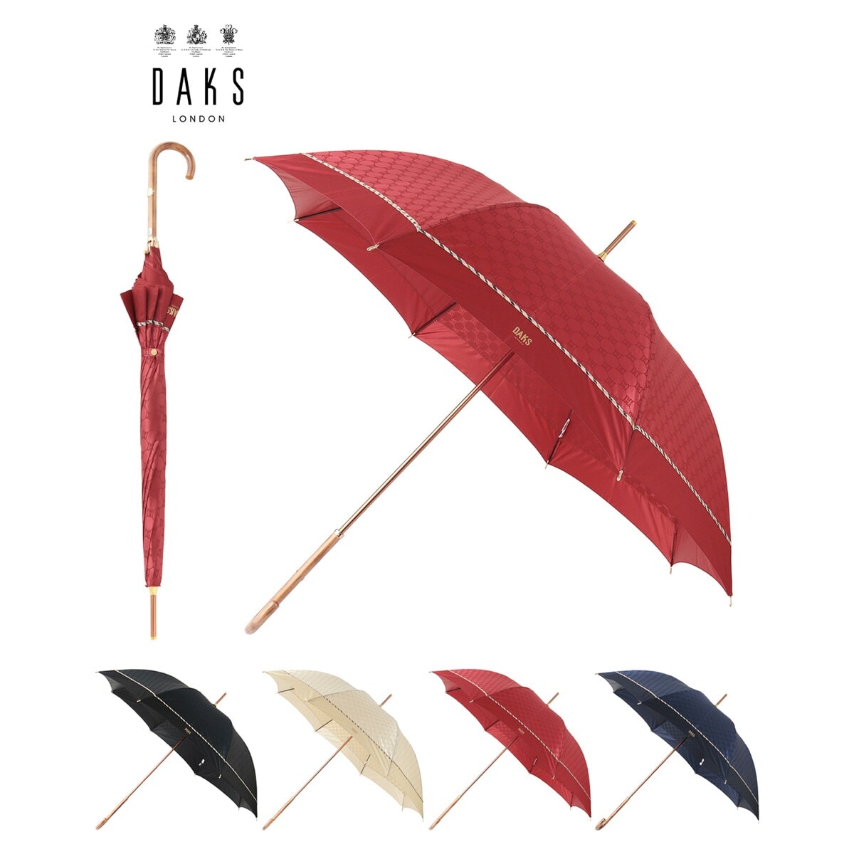 日本製】雨傘 折りたたみ傘 ロゴ ワンポイント カラーボーダー バイ