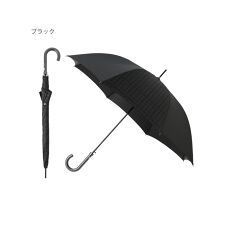 雨傘 長傘 ジャカード チェック 無地 メンズ 紳士