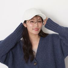 ポールアンドジョーアクセソワ(PAUL & JOE ACCESSOIRES)のツイードキャップ 帽子 ワンポイント ネコチャーム付き