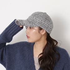 ポールアンドジョーアクセソワ(PAUL & JOE ACCESSOIRES)のツイードキャップ 帽子 ワンポイント ネコチャーム付き