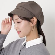 フルラ(FURLA)の【日本製 洗える】6方キャスケット 帽子 ロゴ ワンポイント 無地 UV サイズ調整