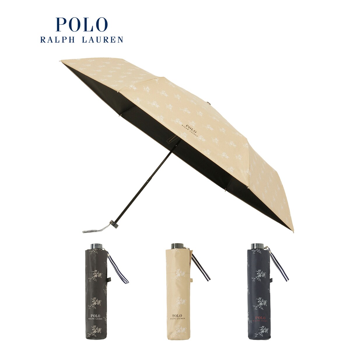 ラルフローレン雨傘　ブラックエンブレム大寸 傘 ”POLO BEAR ツイル”（長傘）｜POLO RALPH LAUREN（ポロ