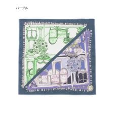 スウォッシュ ロンドン(SWASH LONDON)の【日本製 ギフトパッケージ入り】ハンカチ 52×52cm コットン -FOLD SCARVES-