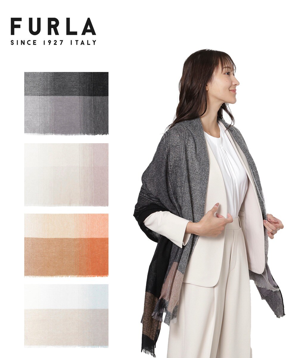 洗える】カシミヤ100%梳毛薄手ストール 70×190cm メランジュ チェック