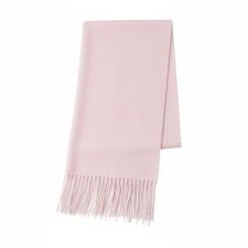 【洗える】カシミヤ100％紡毛厚手ストール 50×190cm ロゴ 無地