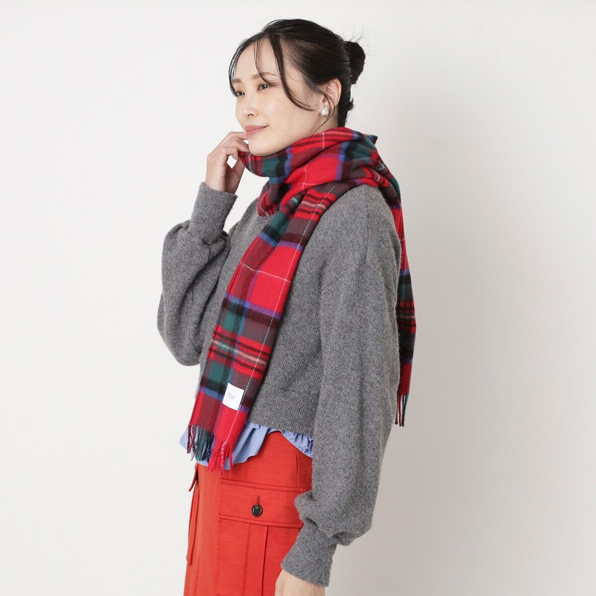 MANIPURI/マニプリ】ウールシルクマフラー ガラトルクメン