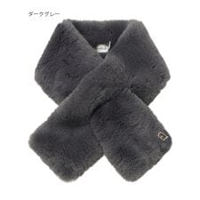 フルラ(FURLA)の【洗える】ボリュームフェイクファーマフラー 15×105cm アーチロゴチャーム付き