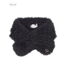 フルラ(FURLA)の【洗える】リボン風フェイクファーマフラー 8×76cm アーチロゴチャーム付き