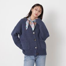 ポールアンドジョーアクセソワ(PAUL & JOE ACCESSOIRES)の【洗える】シルクスカーフ 65×65cm 猫柄 ロゴ UV