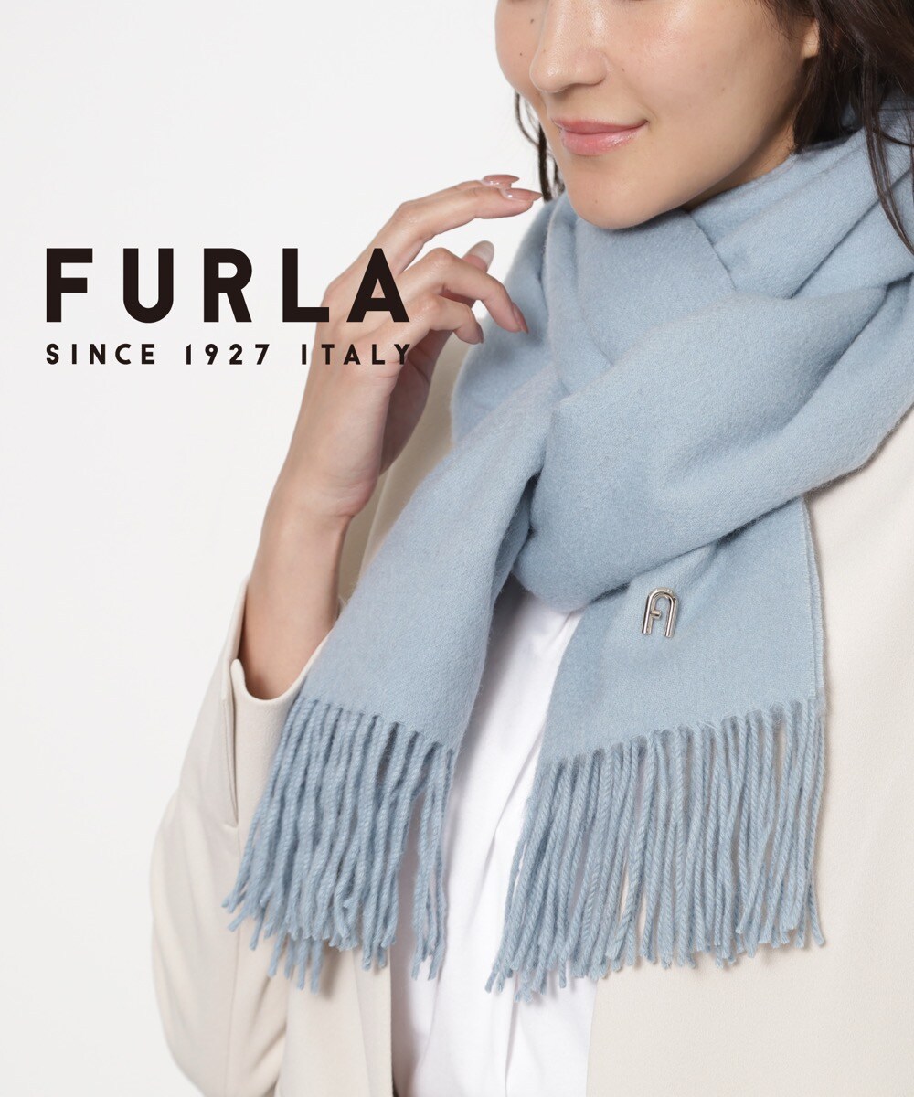 WEB限定】ウール100％紡毛厚手ストール 60×190cm 無地 アーチロゴ