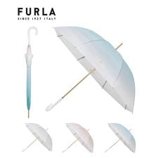フルラ(FURLA)の雨傘 長傘 ミルキーグラデーション ロゴ