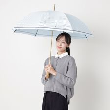 ポロ ラルフ ローレン(POLO RALPH LAUREN)の【バンブーハンドル】雨傘 長傘 ポロポニー ドット UV