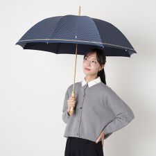 ポロ ラルフ ローレン(POLO RALPH LAUREN)の【バンブーハンドル】雨傘 長傘 ポロポニー ドット UV