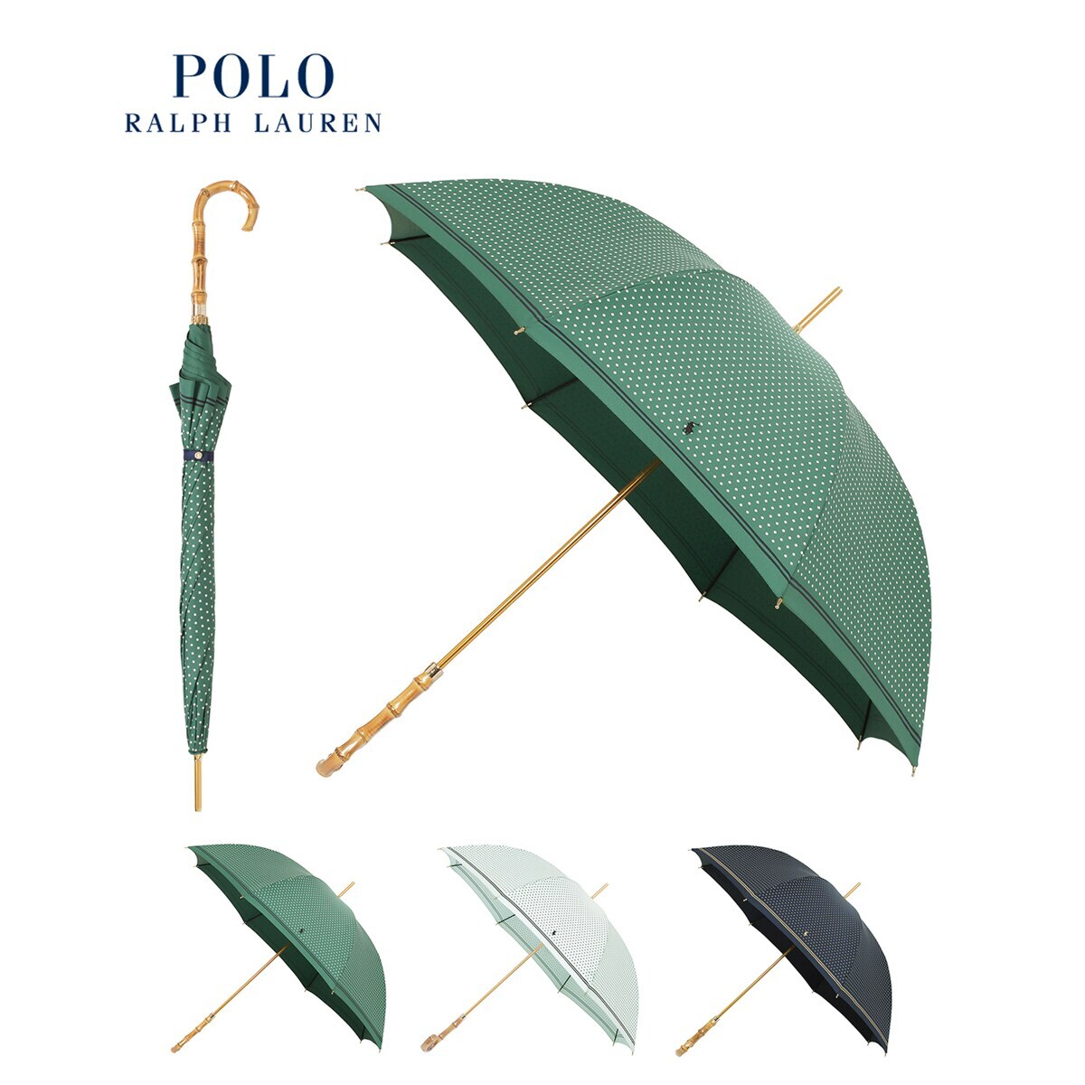 雨傘 長傘 透明傘 ポロポニー ロゴ バイカラー 太めバンド ビニール傘