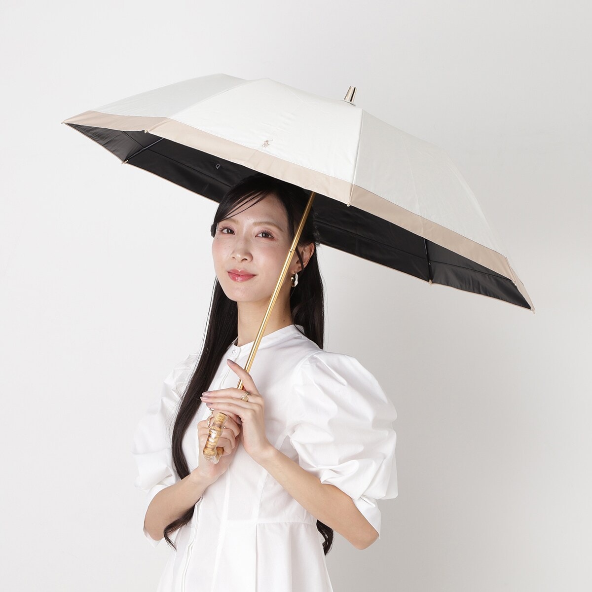 WEB限定】晴雨兼用折りたたみ日傘 楽折 ポロポニー ワンポイント 遮光