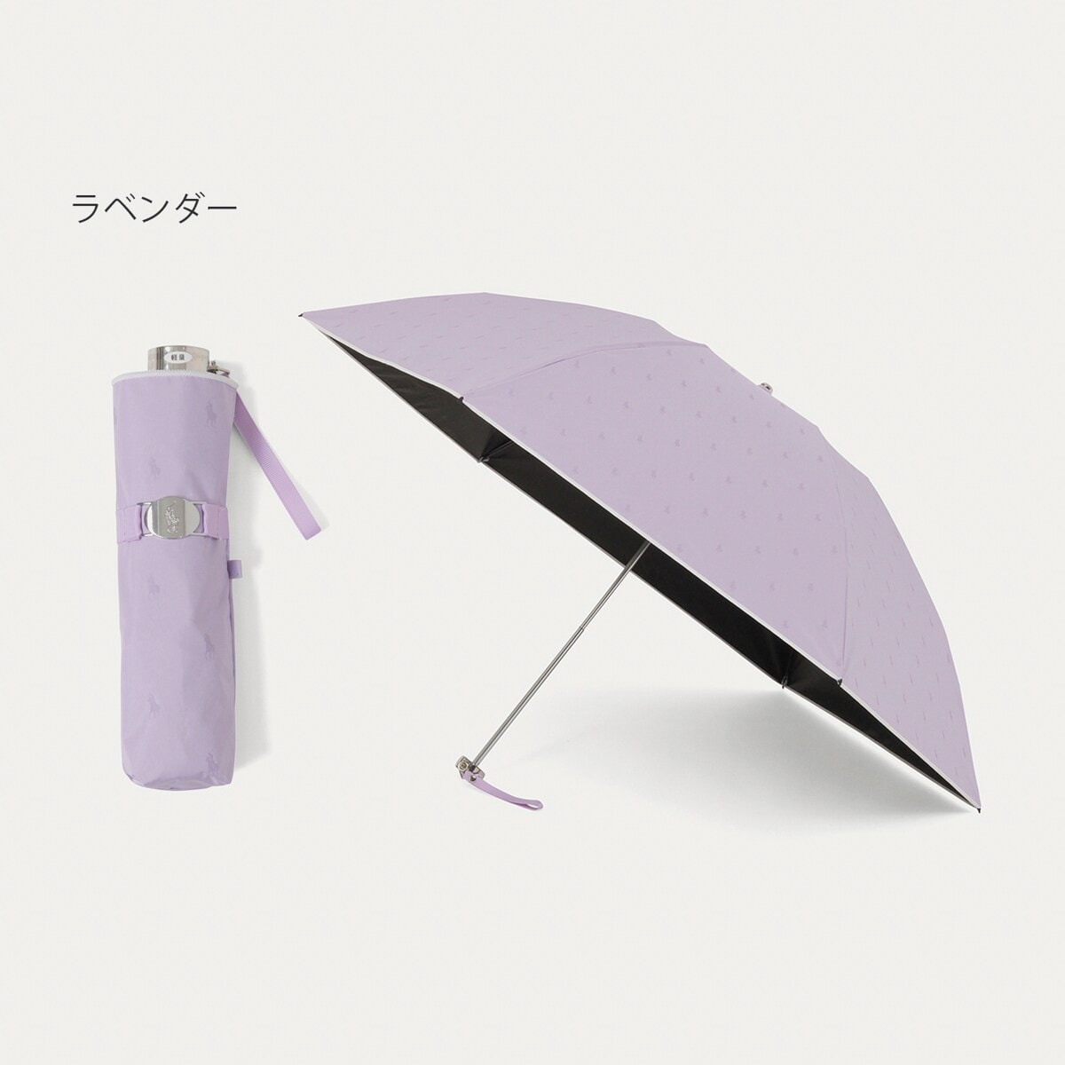新品★ポロラルフローレン★婦人2段折り畳み傘 楽折りスタイル　晴雨兼用 ポロ ラルフローレン(POLO RALPH LAUREN) 折リタタミ レディース傘