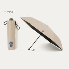 【WEB限定 カラビナ付】晴雨兼用折りたたみ日傘 楽折ミニ ポロベア 遮光率100％ 遮熱 UV