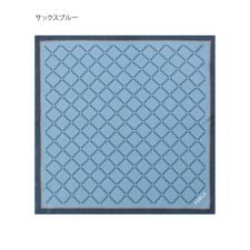 【洗える】シルクスカーフ 58×58cm ツイル ロゴ UV