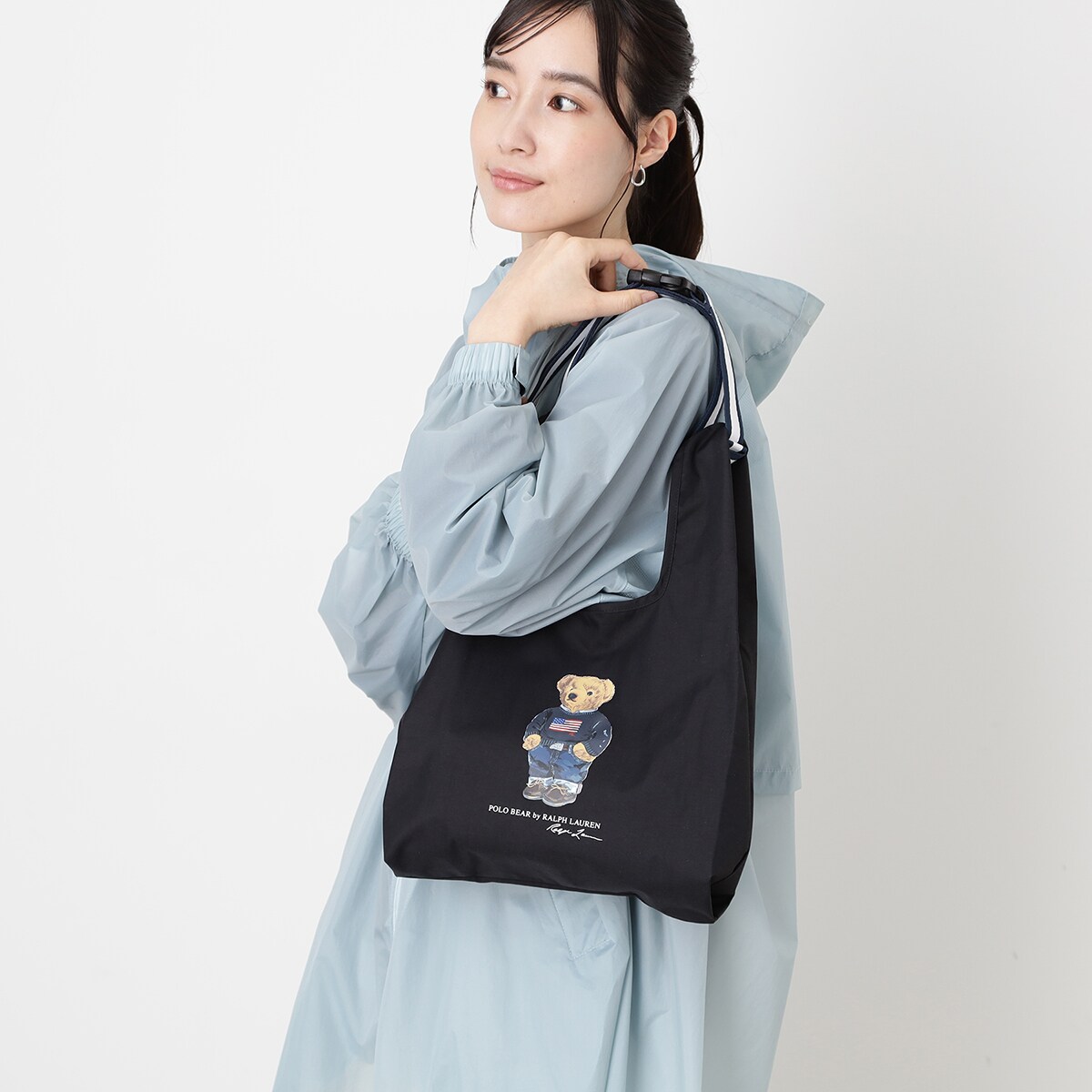 WEB限定】ベルト付きレインバッグS ポロベア フラッグベア ユニ