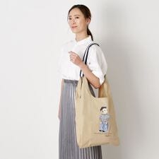 レインバッグ ショルダーベルト付き フレンチベア ポロベア ワンポイント 無地 70D ユニセックス