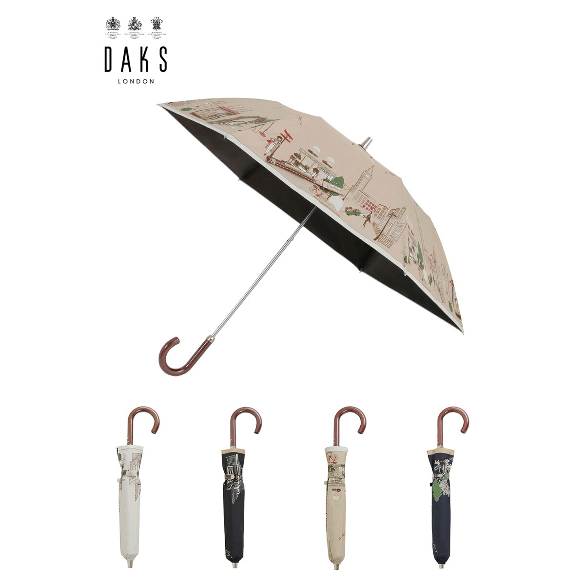 新品★ランバンコレクション　晴雨兼用　日傘　楽折　１級遮光　フワクール　軽量　黒 ランバン コレクション LANVIN COLLECTION LANVIN COLLECTION ランバン