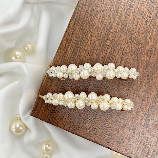 【日常にラグジュアリーを】CHANEL パール バレッタ 新作限定♪早い者勝ち♡》シャネル バレッタ コピー パール