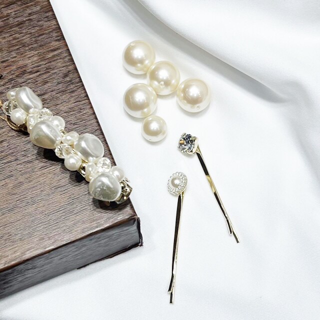 大粒パールヘアピン［3本セット］ | ピニーパール(Pinny Pearl