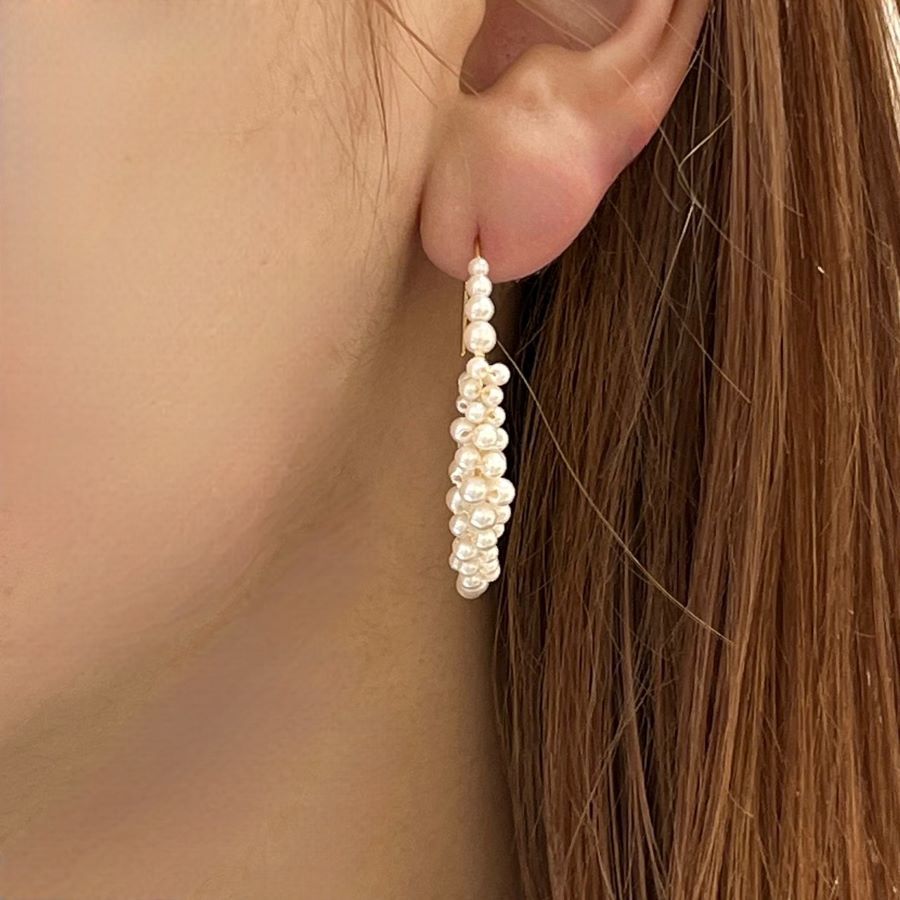 三日月ラインパールピアス | ピニーパール(Pinny Pearl