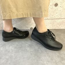 【日本製/本革/ゆったり4E】 もちピタボロネーゼ 「やさしくフィット」 レザースニーカー