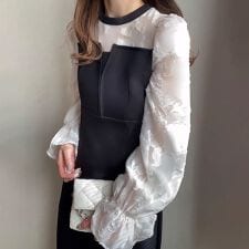 フィルー(FILLOU)のFILLOU　レースドッキングマーメイドワンピース