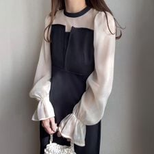 フィルー(FILLOU)のFILLOU　レースドッキングマーメイドワンピース