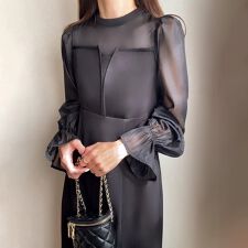 フィルー(FILLOU)のFILLOU　レースドッキングマーメイドワンピース