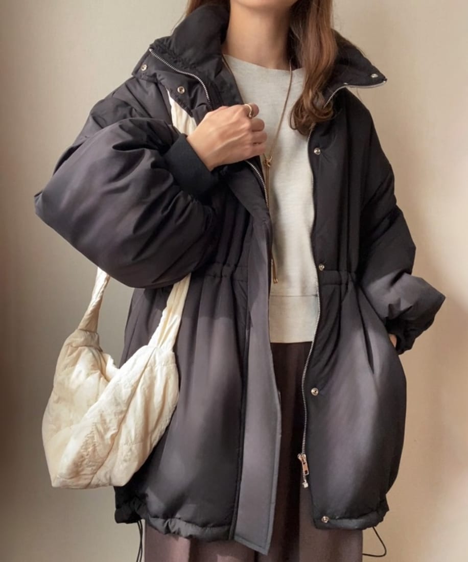 ランキングや新製品 FILLOU 中綿スタンドネックドロストコート フィルー(FILLOU | ジャケット・アウター