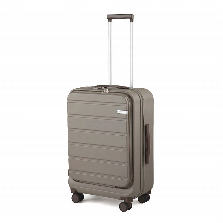 ✨海外旅行に❣️【エース】Mサイズ スーツケース 50L テラコッタ PC収納付 ✨海外旅行に❣️【エース】Mサイズ スーツケース 50L