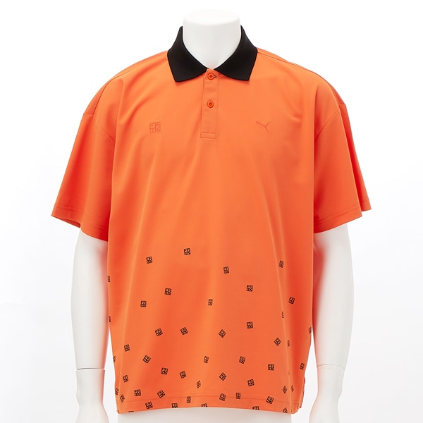 [}C]PUMA GOLF/v[} St/TK AOP |S/S/v[}iPUMAj 02RICKIE ORANGE