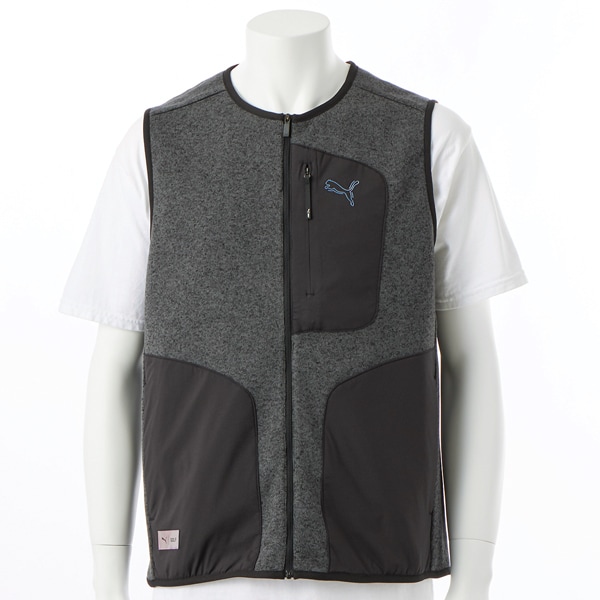 [}C]PUMA GOLF/v[}St/St VhELbg FLEECE VEST/v[}iPUMAj PUMA BLACK